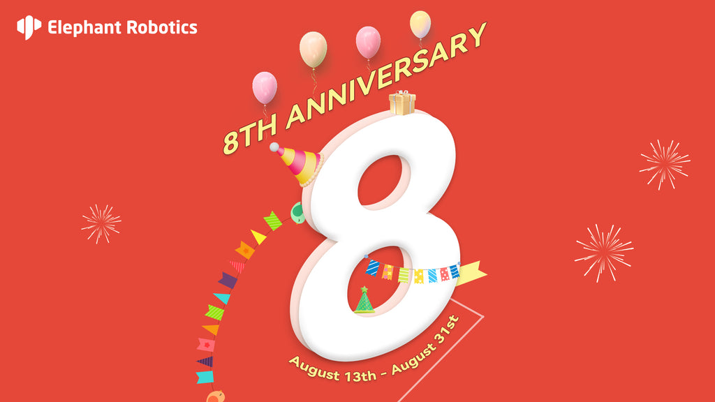 Elephant Robotics: A Year of Progress and Milestones as 8th Anniversary Approaches