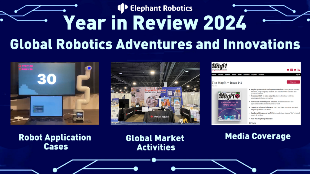 Year in Review 2024: Elephant Robotics Celebrates Robot Innovations and Global Robotics Achievements