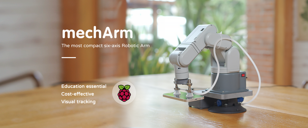 mechArm pi 270, a 6-axis robot arm based on the Raspberry Pi 4B