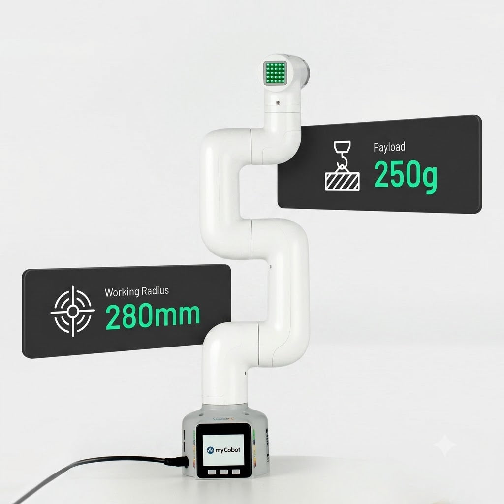 Elephant Robotics Smallest Robotic Arm: myCobot 280 M5 6-DoF Cobot