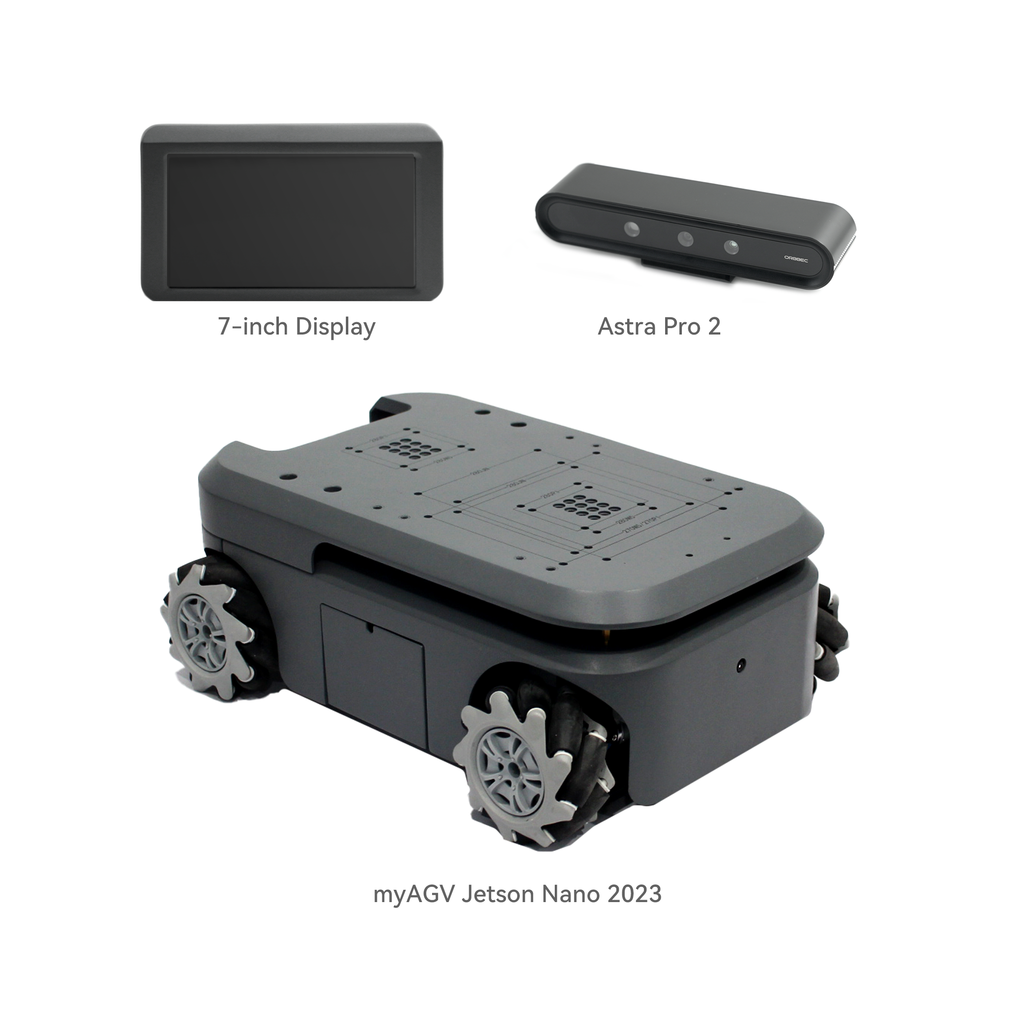 myAGV 2023 Jetson Nano : Autonomous Navigation Smart 4-Wheel Drive Vehicle（Gamepad Included)