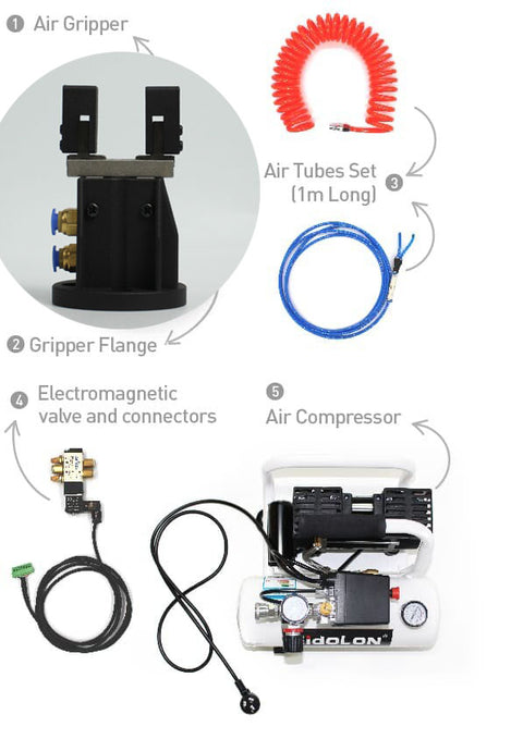 myCobot Pro Air Parallel Grippers & Air Compressor For myCobot 320, myCobot Pro 630