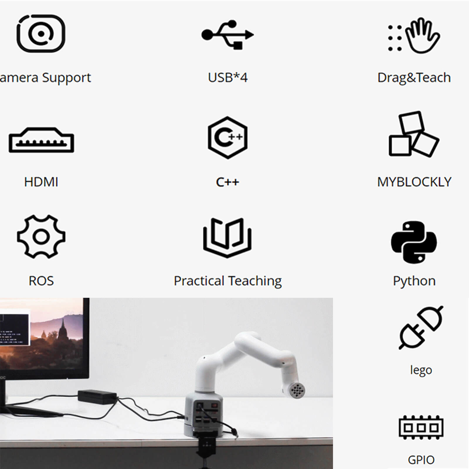 myCobot 280 Raspberry Pi 2023 - 6 DOF Collaborative Robotic Arm ( Raspberry Pi Version)