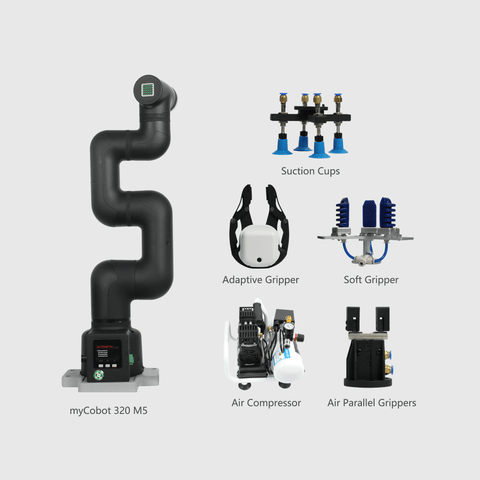 myCobot 320 2022 all-in-one suite 6 Dof Collaborative Robotic Arm (with Flat Base) - Expected to be dispatched on April 29th